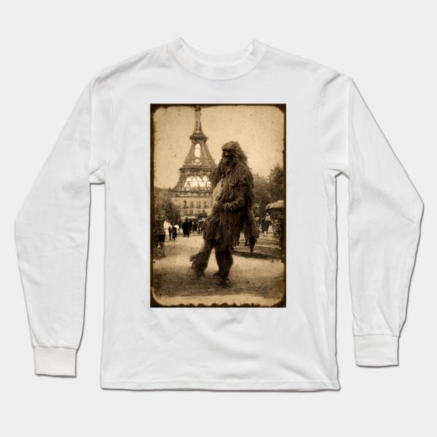 Sasquatch World Tour - Paris Long Sleeve T-Shirt by The House of Hurb